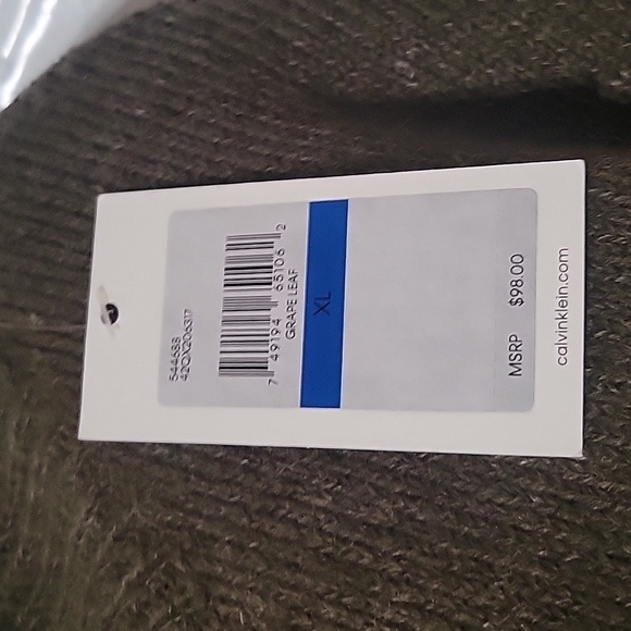 Calvin Klein Jeans Turtleneck Sweater Ribbed Knit Long Sleeve Olive - Picture 4 of 8